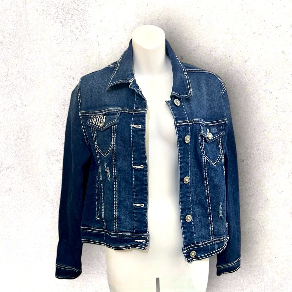 Authentic amethyst Jean jacket